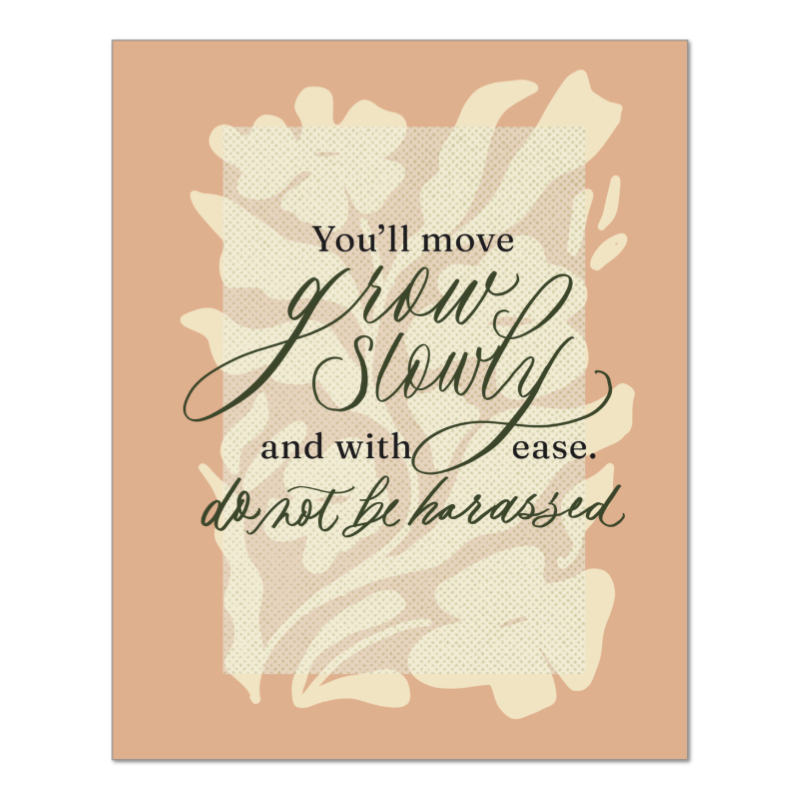 Do Not Be Harassed / Office Mindfulness Art for Working Moms / 8x10 Unframed